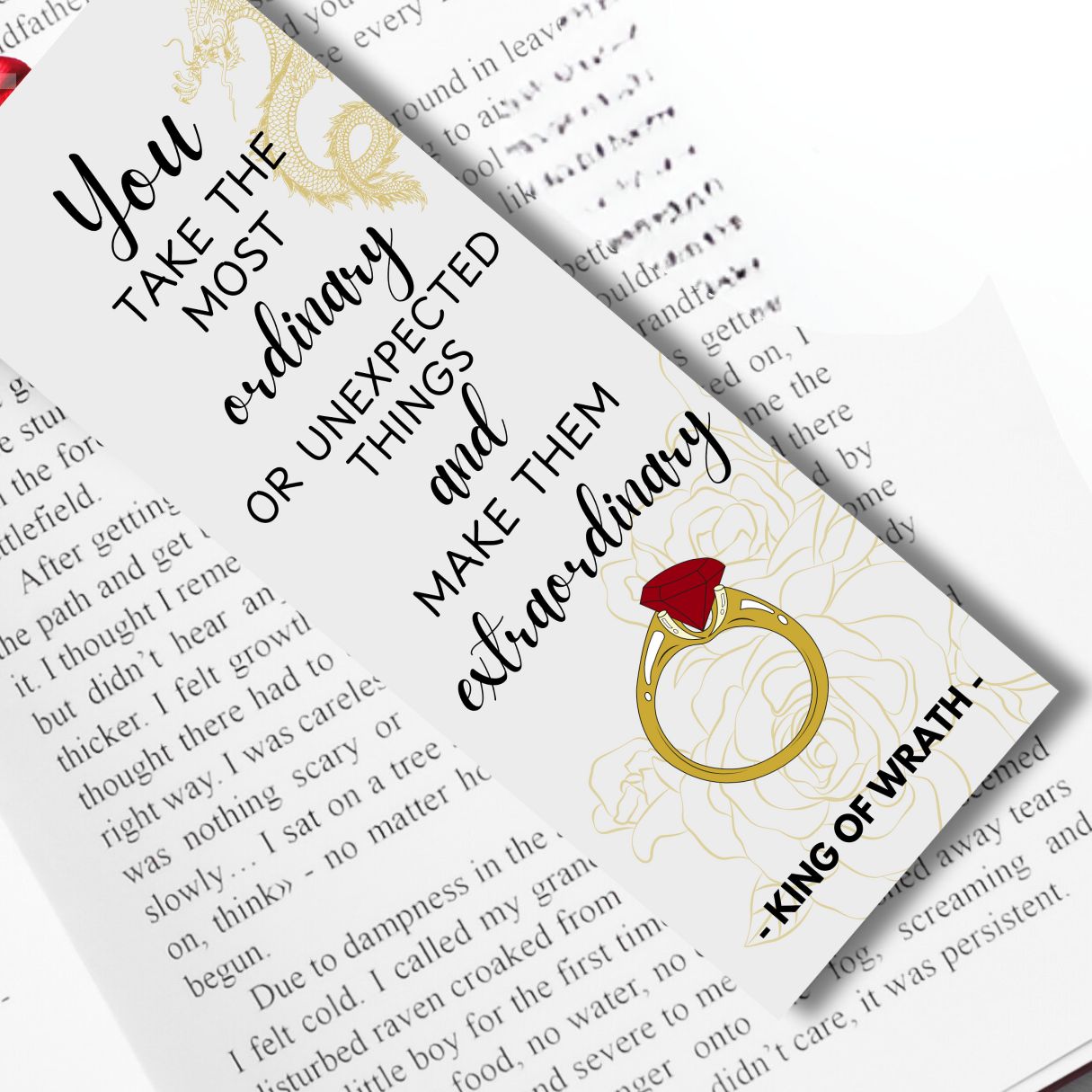 King of Sins Series Bookmarks