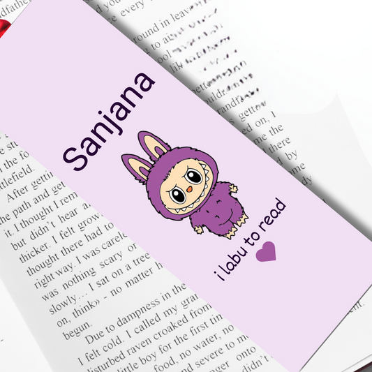 Personalized Labubu Felt Bookmarks – Add Your Name!