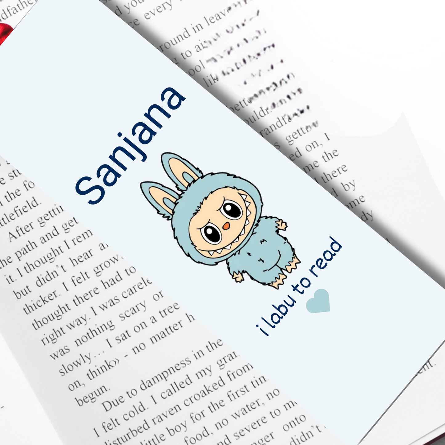 Personalized Labubu Felt Bookmarks – Add Your Name!