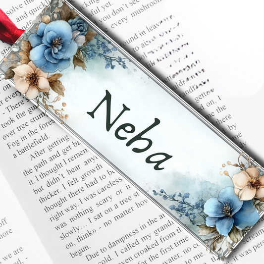 Floral Inspired Felt Bookmark - Personalised