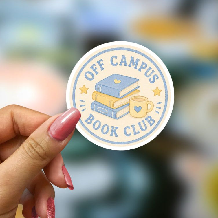 Bookish Vinyl Holographic Sticker - Off Campus - Off Campus Book Club
