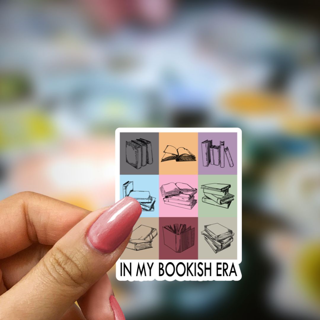 Bookish Vinyl Holographic Sticker - In My Bookish Era