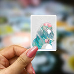 Bookish Vinyl Holographic Sticker - Manga - Houseki no Kuni - Statue Art Bust - Watermelon Tourmaline
