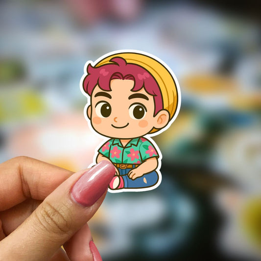 Bookish Vinyl Holographic Sticker - Kpop Demon Huntrix - Abby Saja