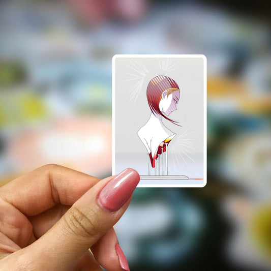 Bookish Vinyl Holographic Sticker - Manga - Houseki no Kuni - Statue Art Bust - Rutile