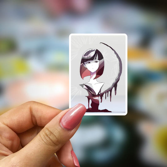 Bookish Vinyl Holographic Sticker - Manga - Houseki no Kuni - Statue Art Bust - Obsidian