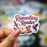 Bookish Vinyl Holographic Sticker - Romantasy Reader