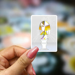 Bookish Vinyl Holographic Sticker - Manga - Houseki no Kuni - Statue Art Bust - Yellow Diamond