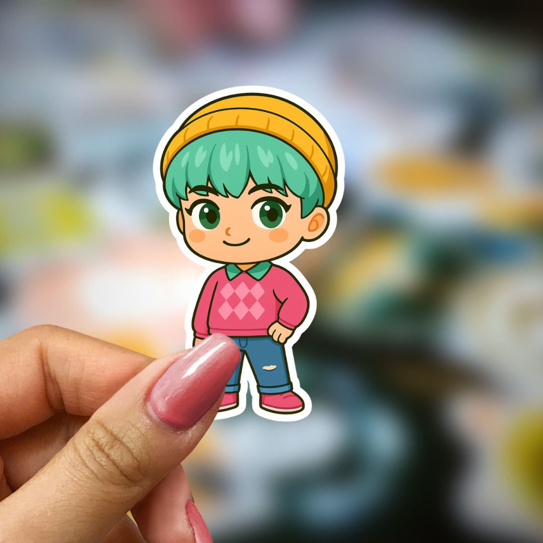 Bookish Vinyl Holographic Sticker - Kpop Demon Huntrix - Baby Saja
