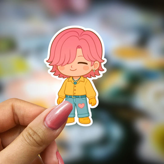 Bookish Vinyl Holographic Sticker - Kpop Demon Huntrix - Romance Saja