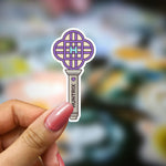 Bookish Vinyl Holographic Sticker - Kpop Demon Huntrix - Lightstick