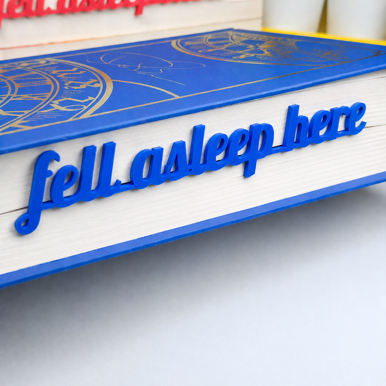 Fell Asleep Here – Page Insert Bookmark - Royal Blue