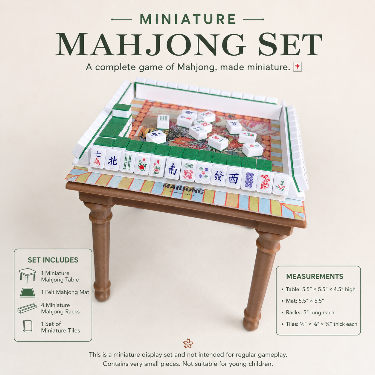 Miniature Mahjong Set