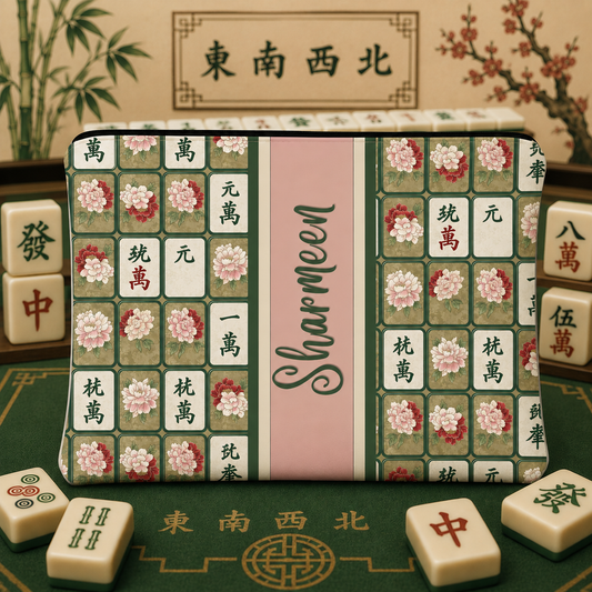 Personalised Mahjong Zipper Pouch