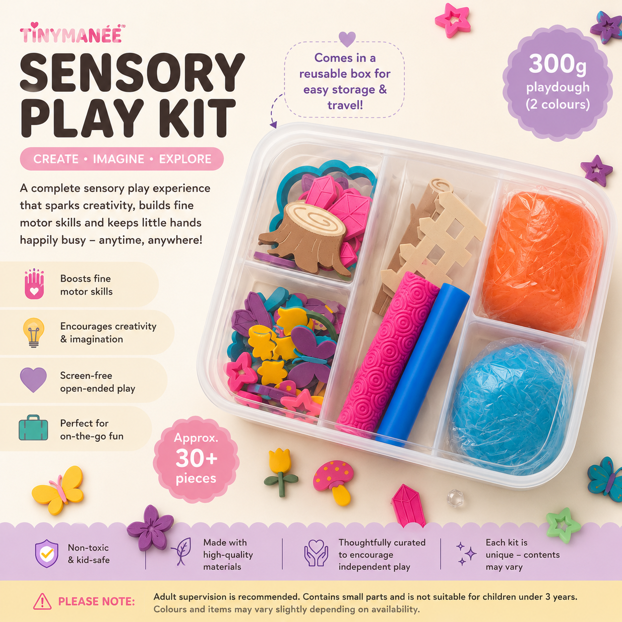 Fairy Garden - TinyManee Sensory Play Kit
