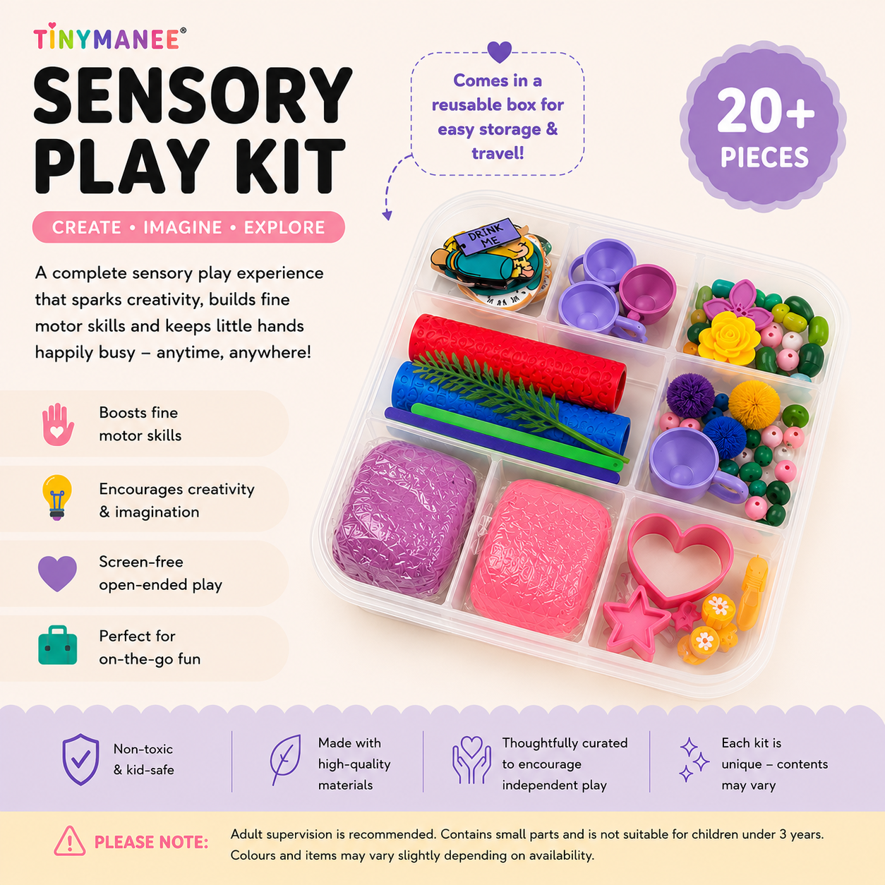 Alice in Wonderland - TinyManee Sensory Play Kit