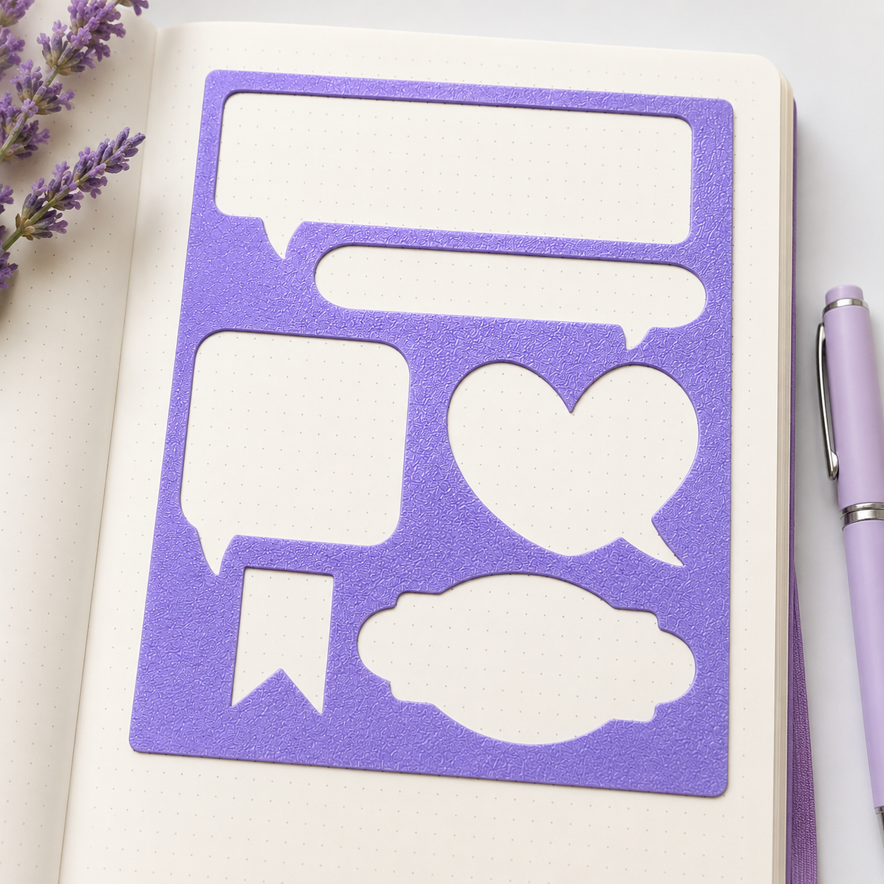 Speech Bubble, Journal Stencils, Planner Stencils