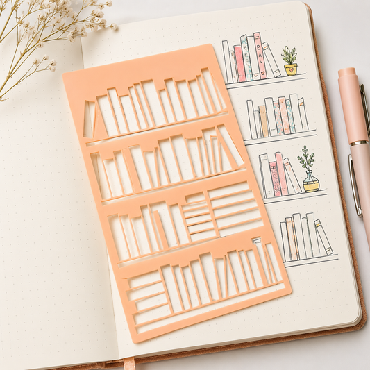 Book Tracker, Journal Stencils, Planner Stencils