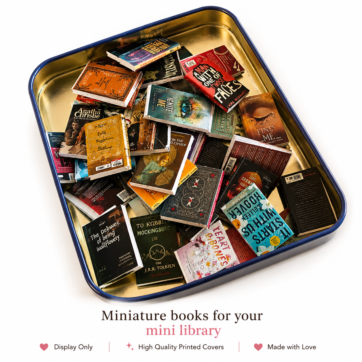 Miniature English Books Replicas - Choose your titles!