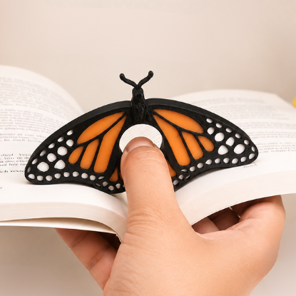 Monarch Butterfly Book Page Holder - Orange