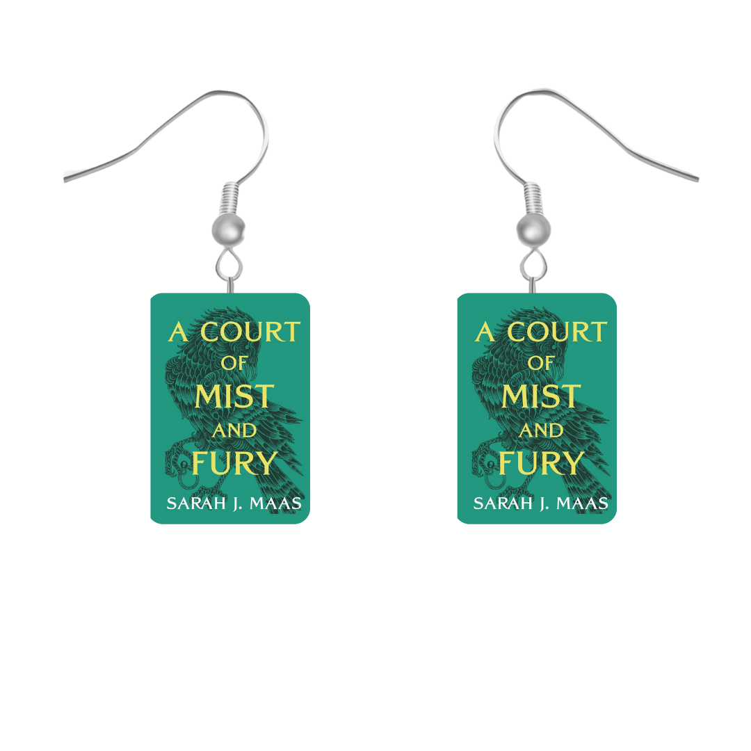 Miniature Book Cover Earrings