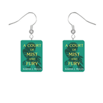 Miniature Book Cover Earrings