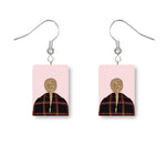 Taylor Swift Inspired Dangle Earrings -  Evermore Plaid