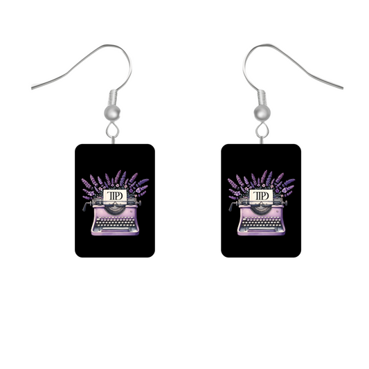 Taylor Swift Inspired Dangle Earrings -  TTPD Typewriter