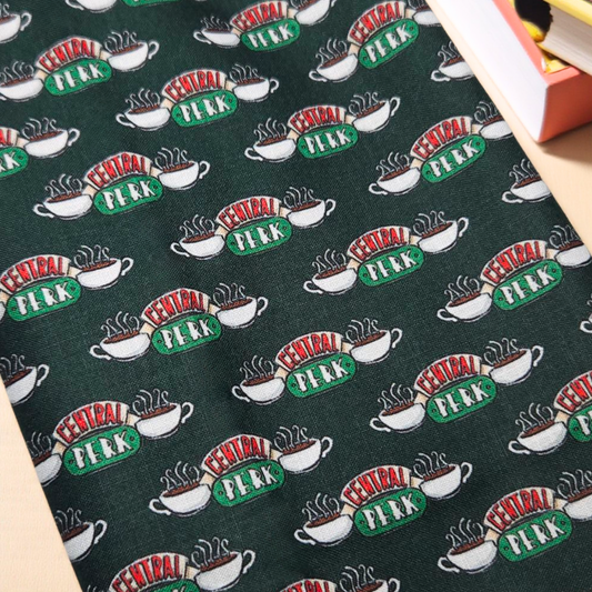 Friends Central Perk Fabric Dust Jacket — Protect Your Books in Style
