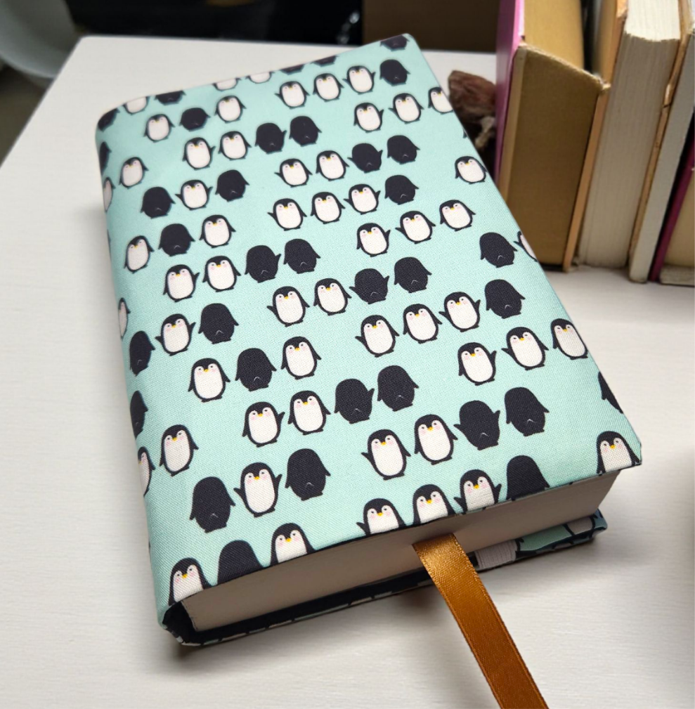 Penguin Fabric Dust Jacket — Protect Your Books in Style