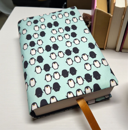 Penguin Fabric Dust Jacket — Protect Your Books in Style
