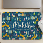 Personalised Evergreen Bookshelf Mouse Pad