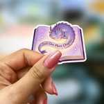 Bookish Vinyl Holographic Sticker - Sleeping Dragon Just one Chapter