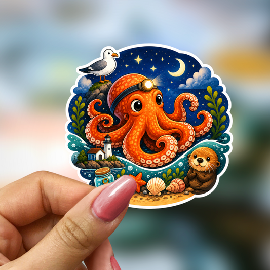 Bookish Vinyl Holographic Sticker - Remarkably Bright Creatures