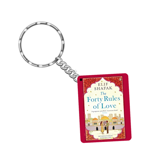 Bookcover Keychain - The Forth Rules of Love Bookcover in Miniature!