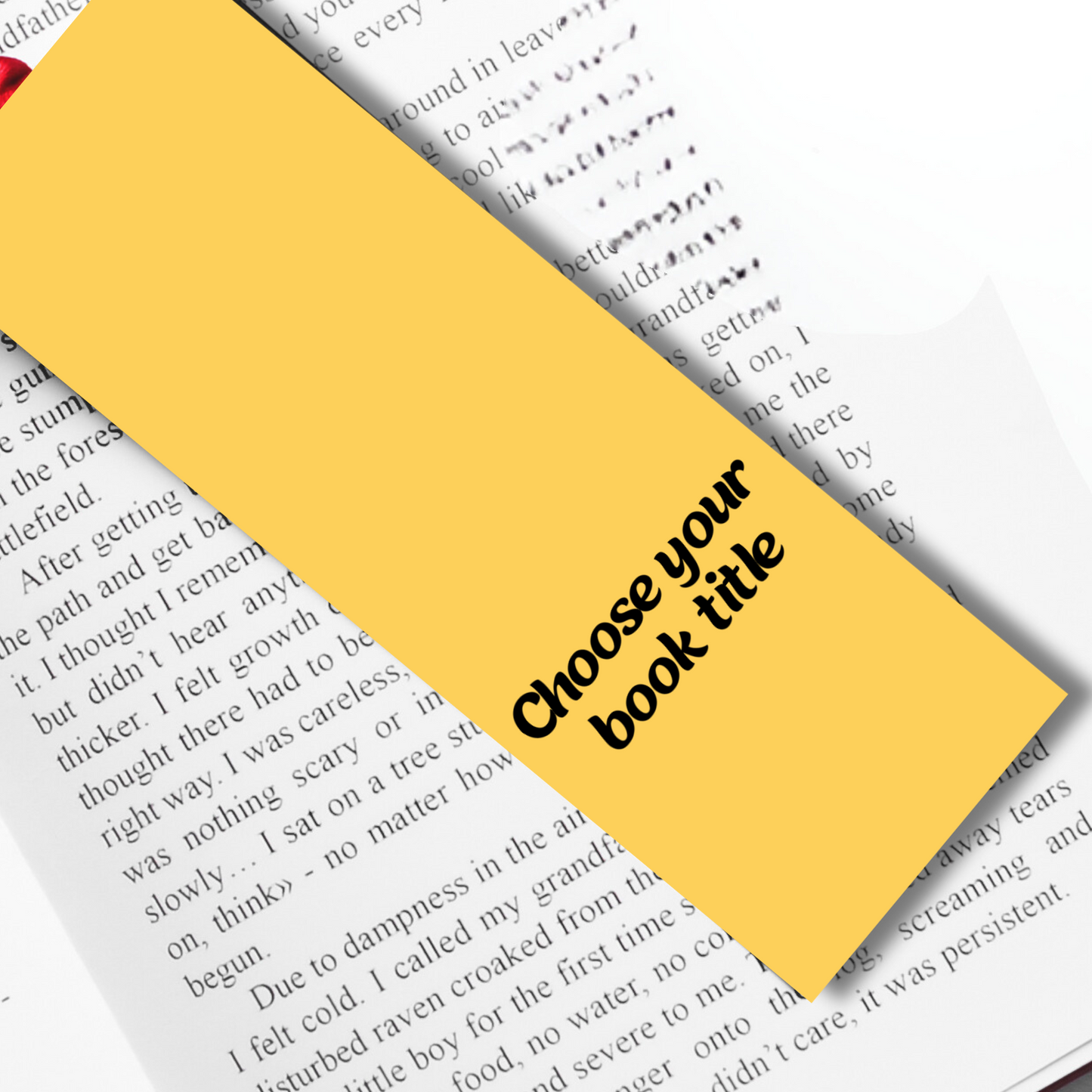 Book Cover Bookmark - Customisable