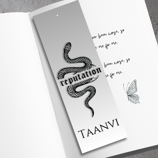 Taylor Swift Inspired Felt Bookmark - Personalised - Reputation