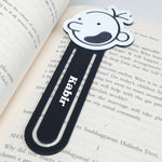 Personalised Diary of a Wimpy Kid Bookmark | Custom Name Cartoon Bookmark | Cute Gift for Readers | Greg Heffley -  Mouth Open