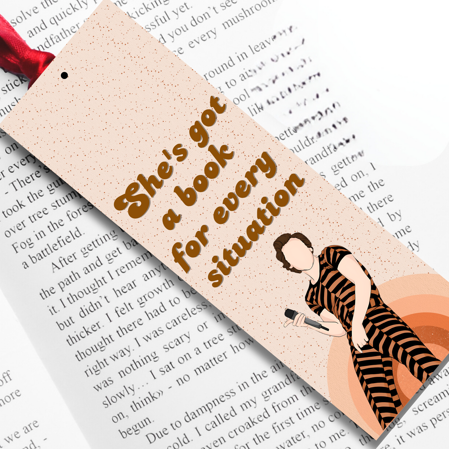 Harry Styles Bookmark - 'She's got a book for every situation'