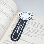 Personalised Diary of a Wimpy Kid Bookmark | Custom Name Cartoon Bookmark | Cute Gift for Readers | Greg Heffley -  Sad