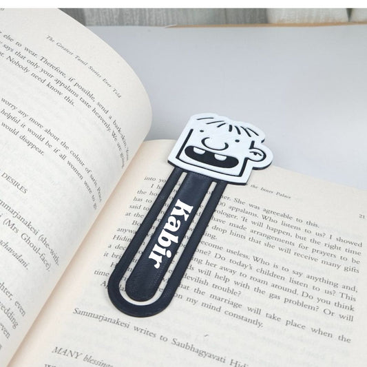 Personalised Diary of a Wimpy Kid Bookmark | Custom Name Cartoon Bookmark | Cute Gift for Readers | Rowley Jefferson