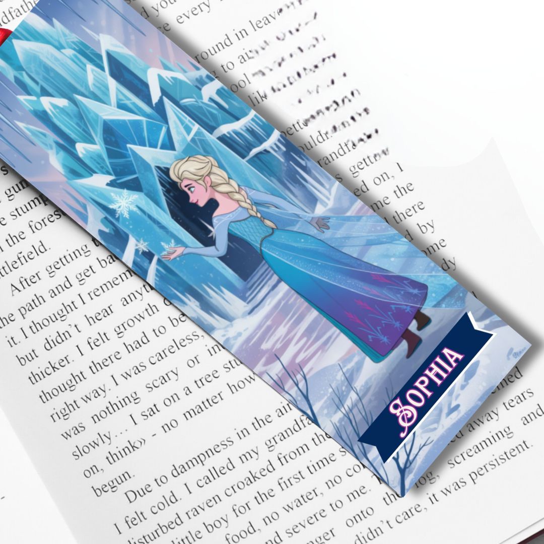 Elsa Frozen Inspired Felt Bookmark - Personalised