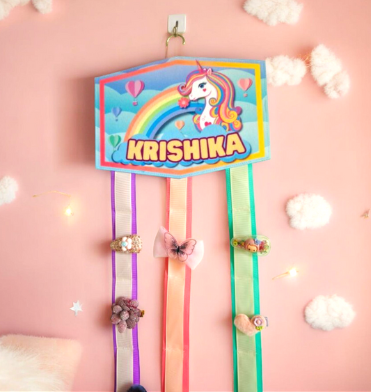 Personalized Felt Bow Holder - Stylish Hair Accessory Organizer