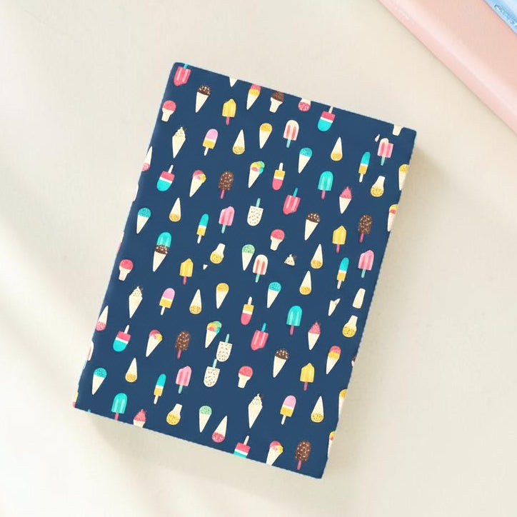 Ice cream Book Fabric Dust Jacket — Protect Your Books in Style