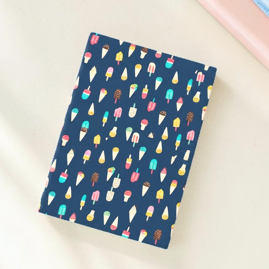 Ice cream Book Fabric Dust Jacket — Protect Your Books in Style