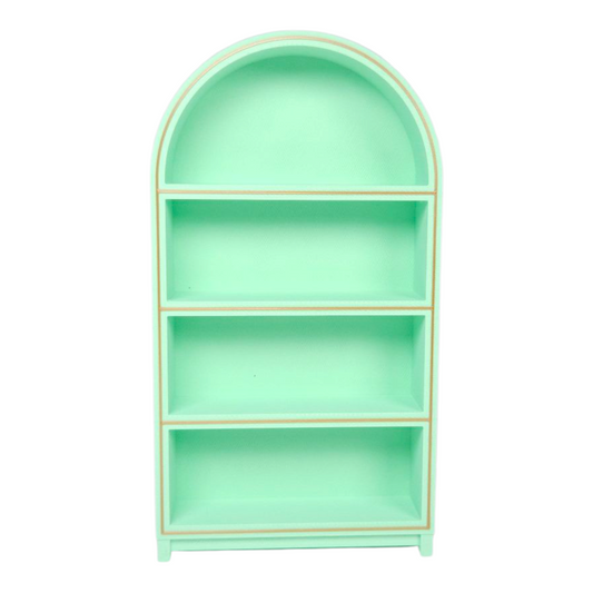 Miniature Arched Bookshelf – fits Tuneemanee Miniature Books - Mint Green