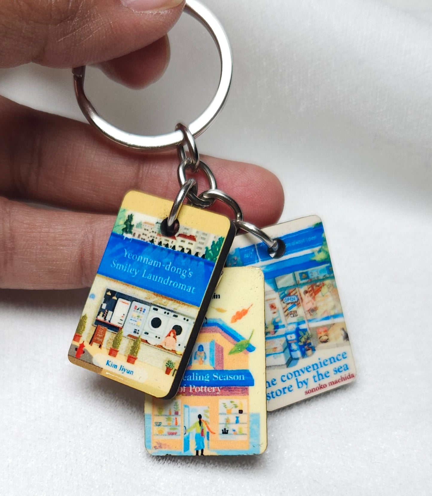 Miniature Book Trio Keychain – Choose Any 3 Titles