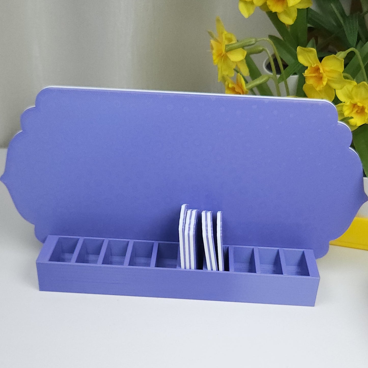 Book Reading Tracker / Counter Sign - Purple and White