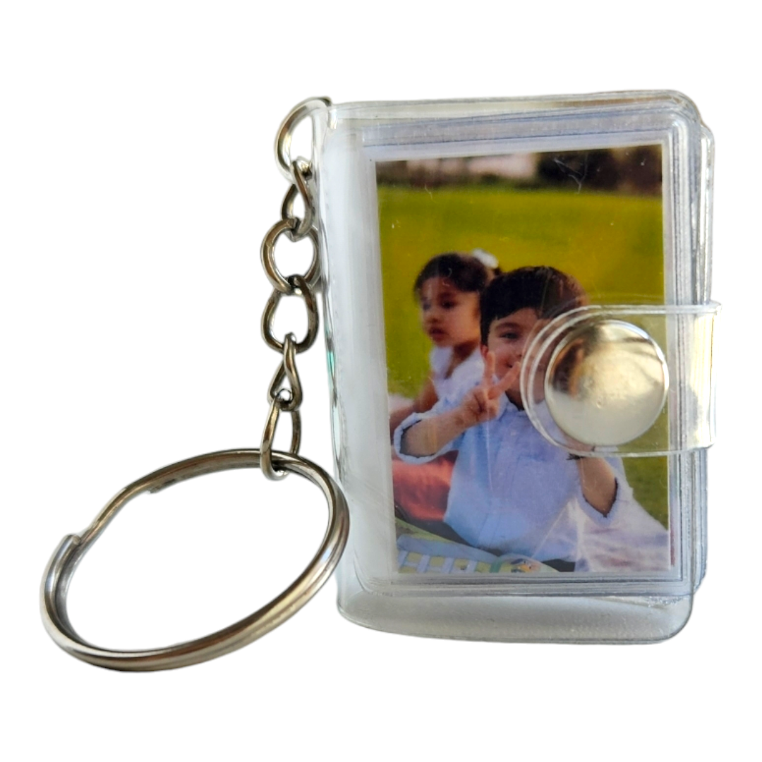 Personalized Mini Album - Custom Keychain Scrapbook (Holds 16 Photos)