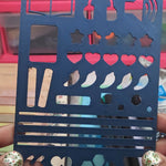 Journal Stencils | Speech Bubble, Book Tracker & Water Intake Tracker | PLA Plastic Reusable Planner Stencils